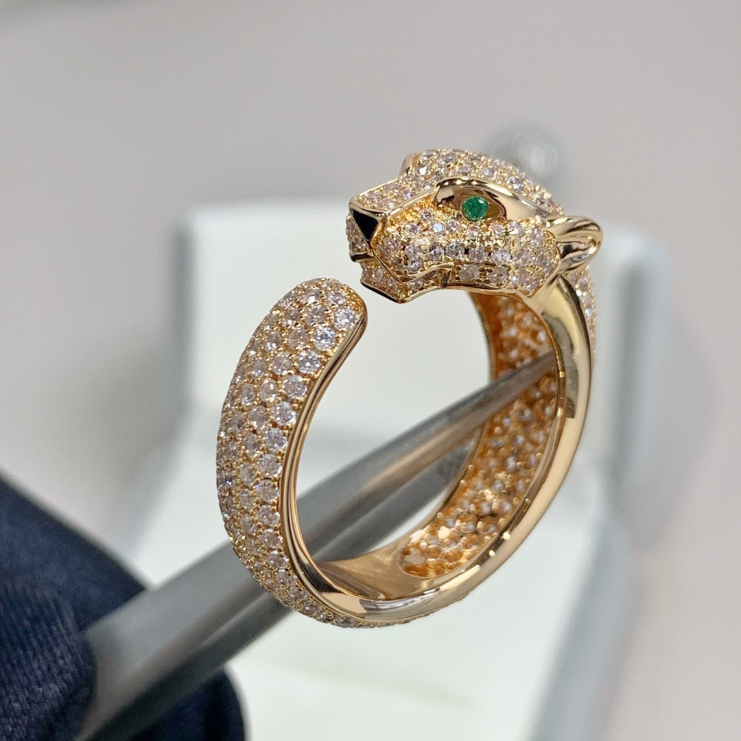 [Stellar Jewelry]PANTHERE PINK GOLD DIAMOND RING