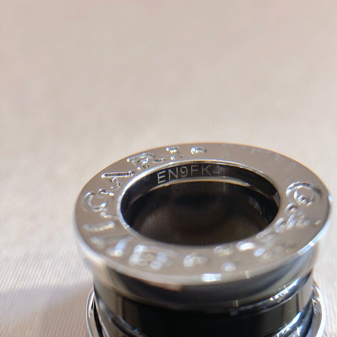 [Stellar Jewelry]ZERO 1 BLACK CERAMIC SILVER NECKLACE