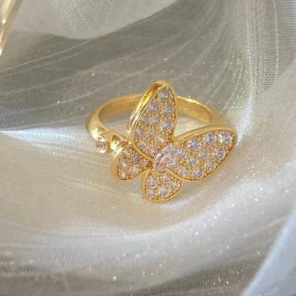 [Stellar Jewelry]BUTTERFLY DIAMOND RING