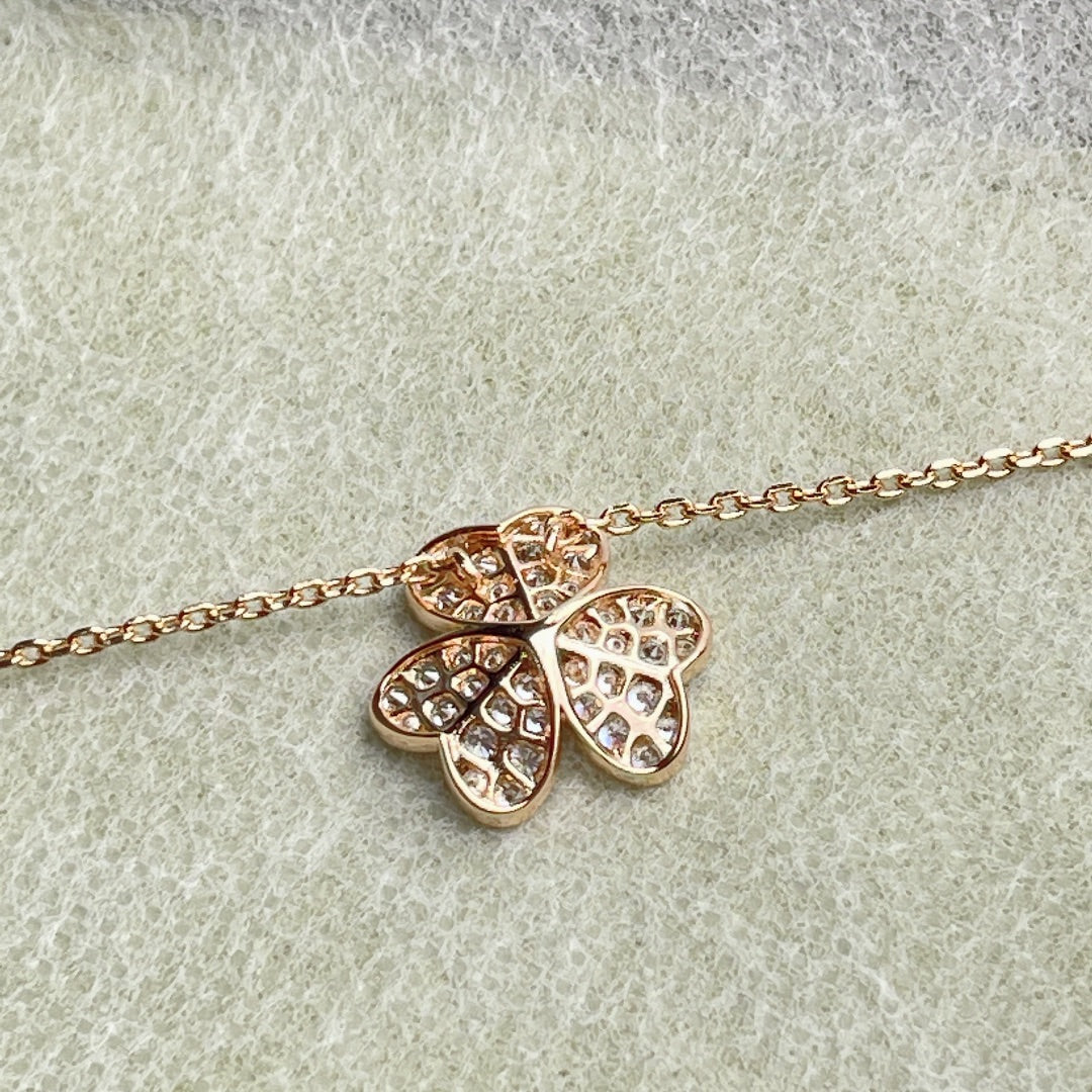 [Stellar Jewelry]FLOWER DIAMOND NECKLACE
