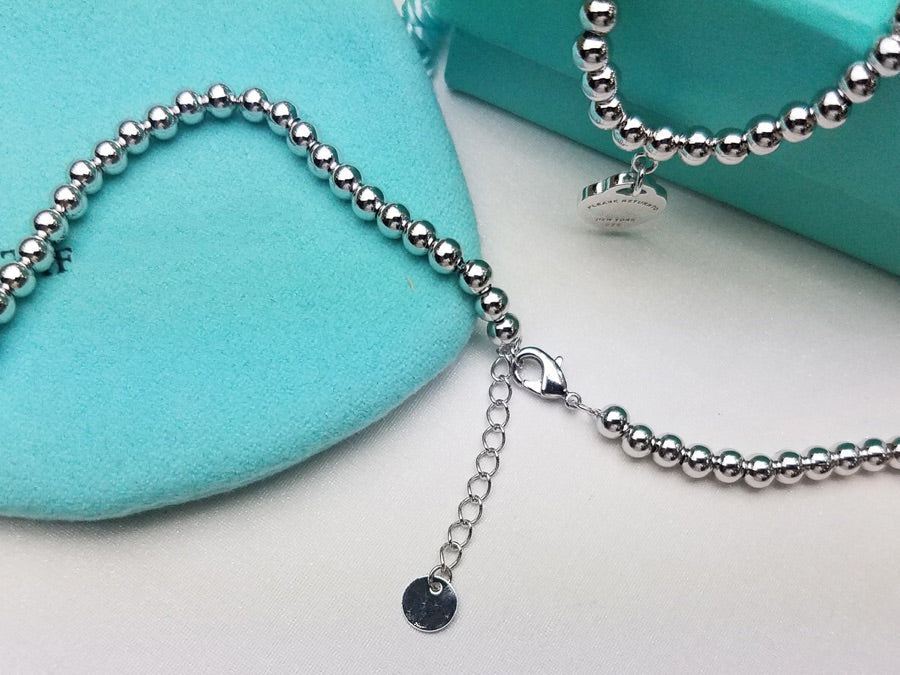 [Stellar jewels]HEART PEDANT SILVER BALL CHAIN NECKLACE