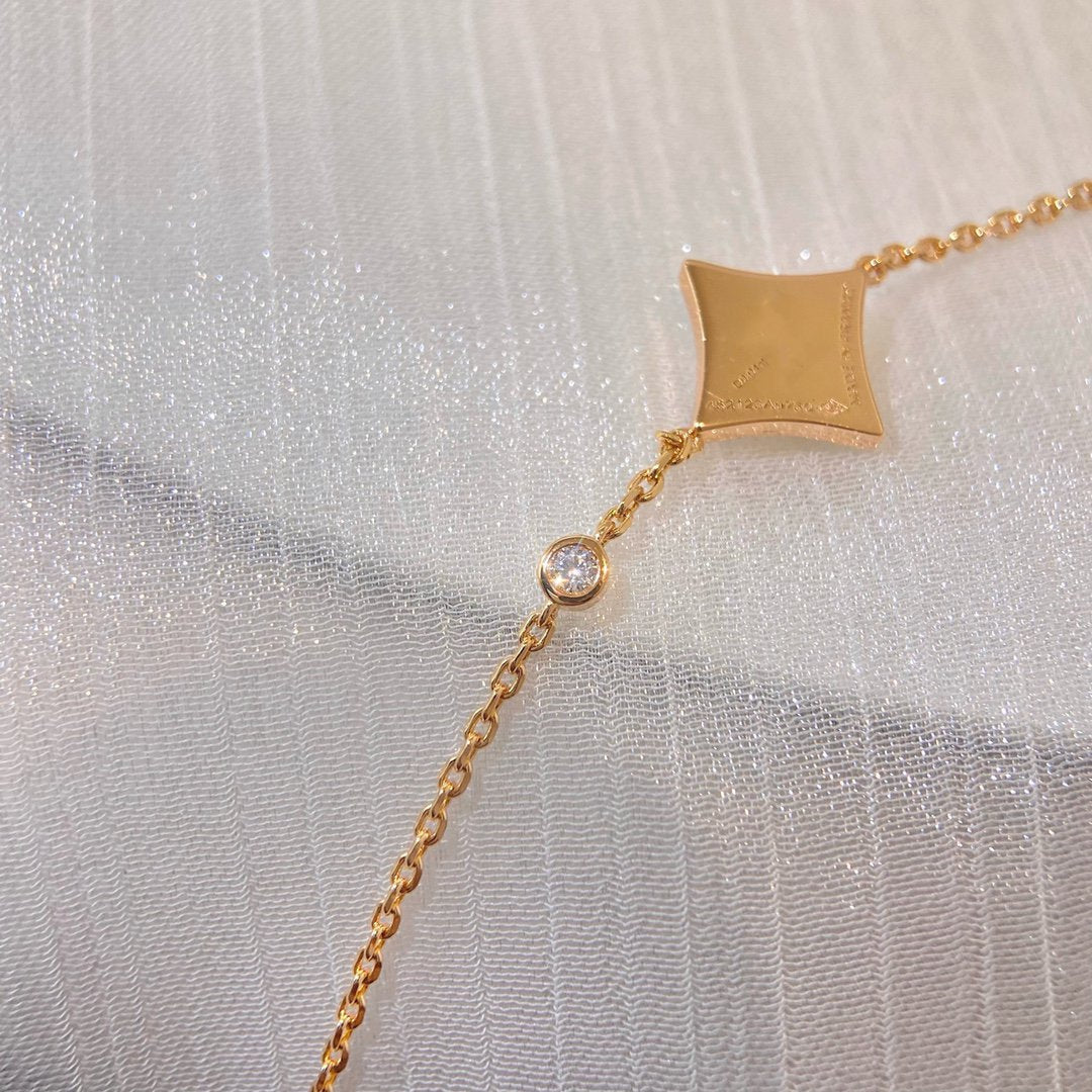 [Stellar Jewelry]COLOR STAR CARNELIAN PINK GOLD DIAMOND BRACELET