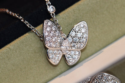 [Stellar Jewelry]BUTTERFLY DIAMOND NECKLACE