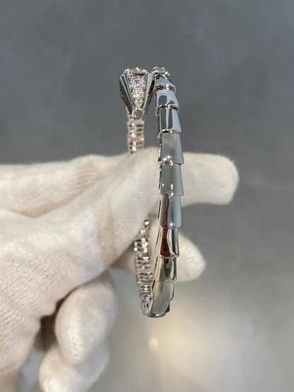 [Stellar Jewelry]SERPENTI BRACELET DIAMONDS SILVER