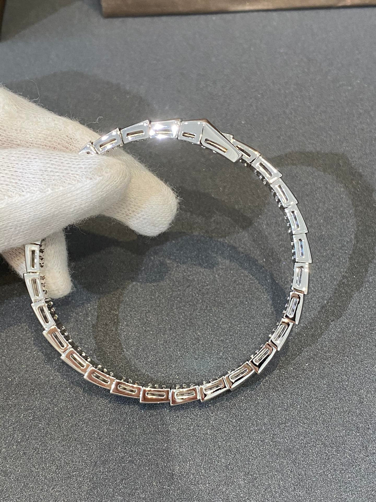 [Stellar Jewelry]SERPENTI BRACELET DIAMONDS SILVER
