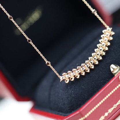 [Stellar Jewelry]CLASH PINK GOLD NECKLACE