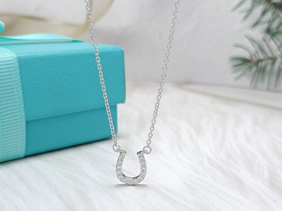 [Stellar jewels]U PEDANT DIAMOND NECKLACE
