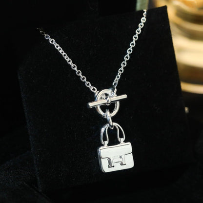 [Stellar Jewelry]POP H PEDANT SILVER NECKLACE