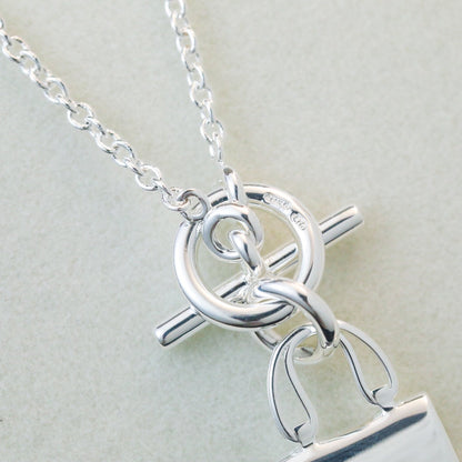 [Stellar Jewelry]POP H PEDANT SILVER NECKLACE