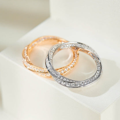 [Stellar jewels]SPIRAL DIAMOND RING