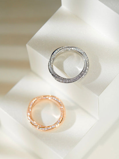 [Stellar jewels]SPIRAL DIAMOND RING