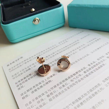[Stellar jewels]PEARL CIRCLE EARRINGS MOTHER