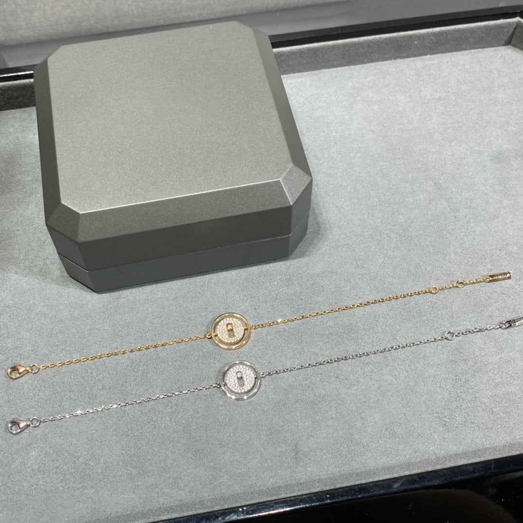 [Stellar Jewelry]LUCKY MOVE DIAMOND PAVED BRACELET