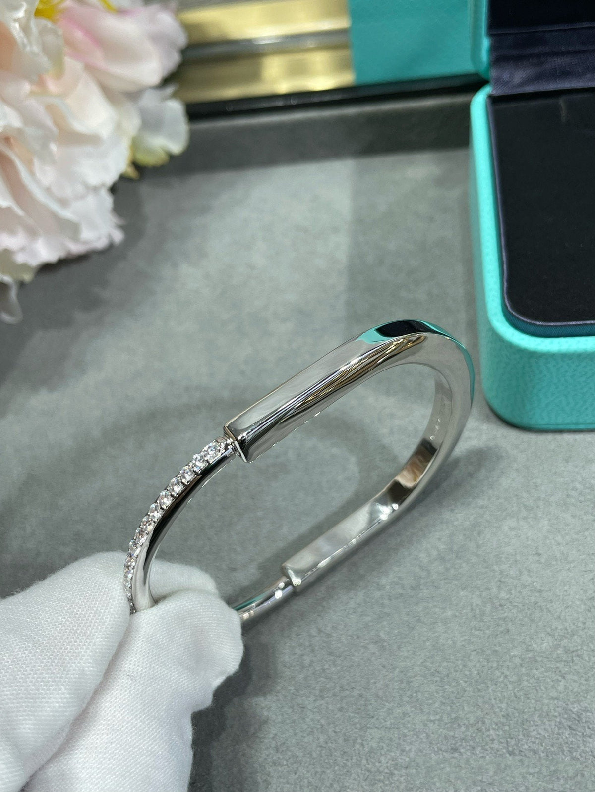 [Stellar jewels]LOCK BRACELET DIAMOND