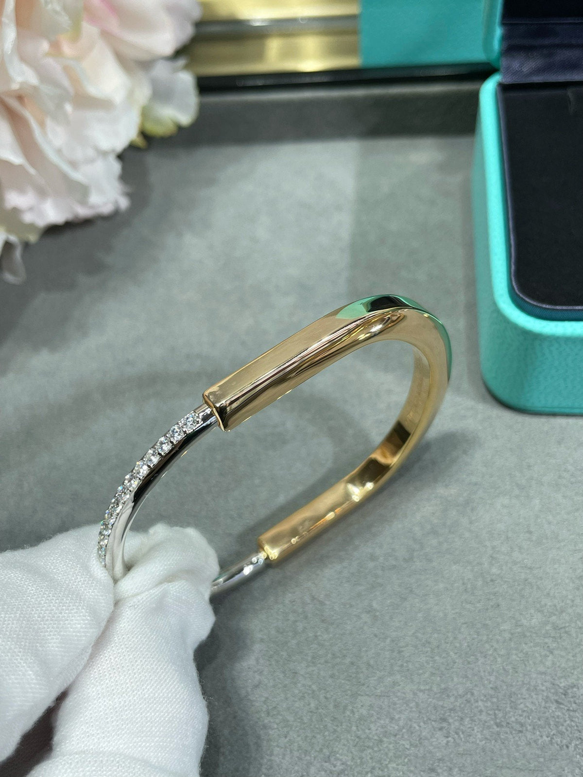 [Stellar jewels]LOCK BRACELET DIAMOND