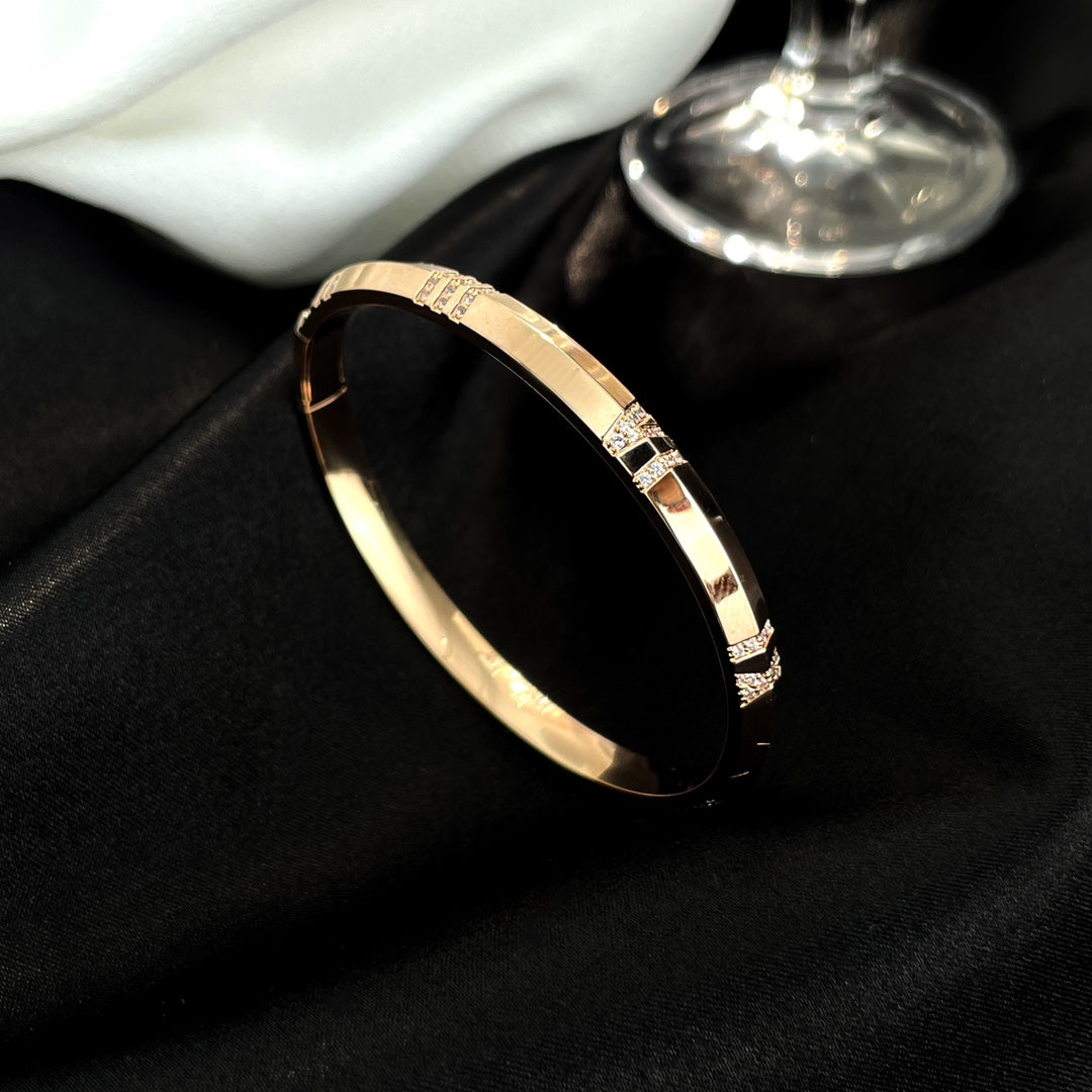 [Stellar jewels]ATLAS BRACELET 6MM DIAMOND PINK GOLD