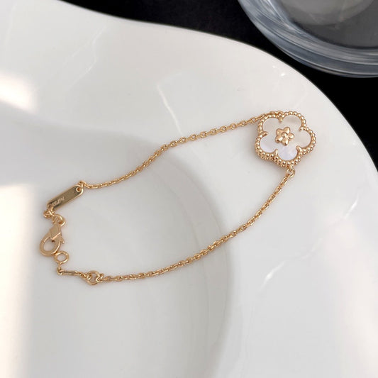 [Stellar Jewelry]LUCKY SPRING ROSE GOLD MOP BRACELET