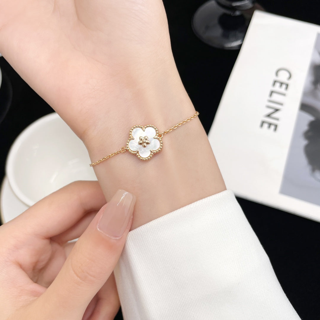 [Stellar Jewelry]LUCKY SPRING ROSE GOLD MOP BRACELET