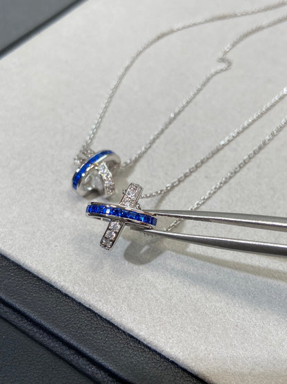 [Stellar Jewelry]LIENS DIAMOND SILVER NECKLACE