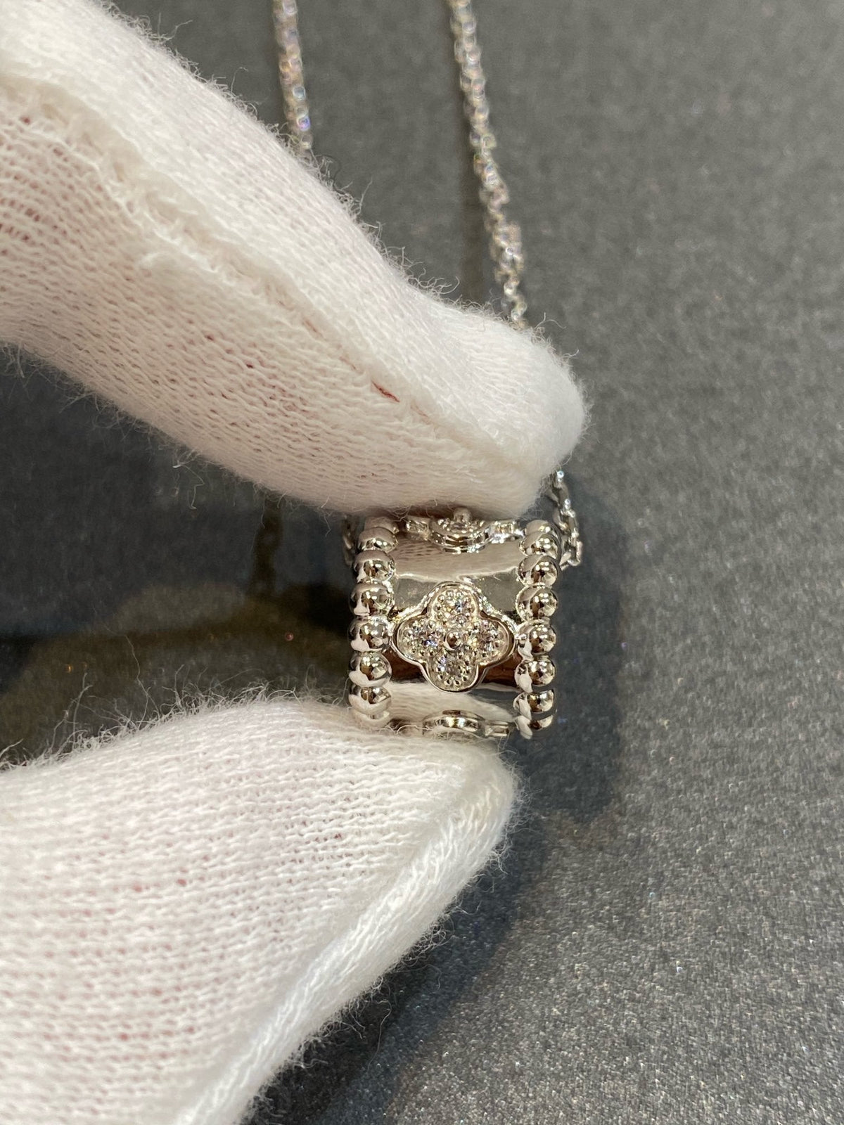 [Stellar Jewelry]PERLEE PEDANT SIVLER DIAMOND NECKLACE
