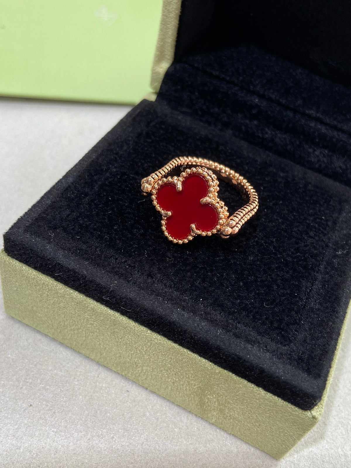 [Stellar Jewelry]CLOVER RIVERSIBLE ROSE GOLD RING