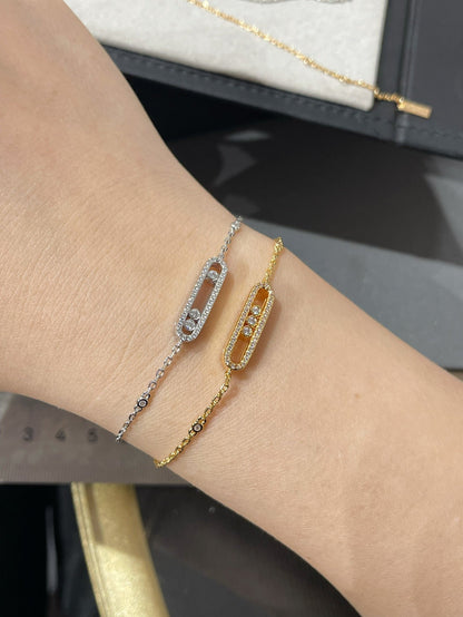 [Stellar Jewelry]BABY MOVE DIAMOND BRACELET(Adjustable length)
