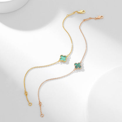 [Stellar Jewelry]CLOVER BRACELET MALACHITE 1 MOTIF