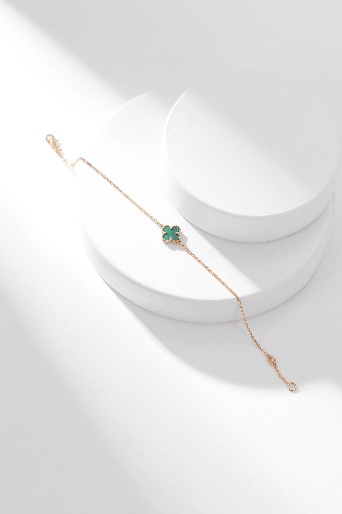 [Stellar Jewelry]CLOVER BRACELET MALACHITE 1 MOTIF