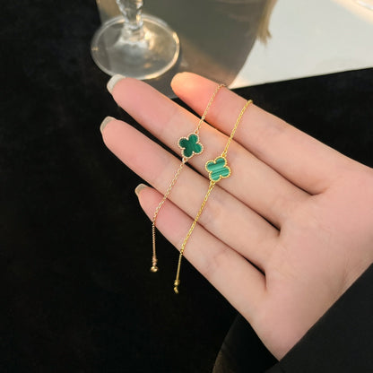 [Stellar Jewelry]CLOVER BRACELET MALACHITE 1 MOTIF