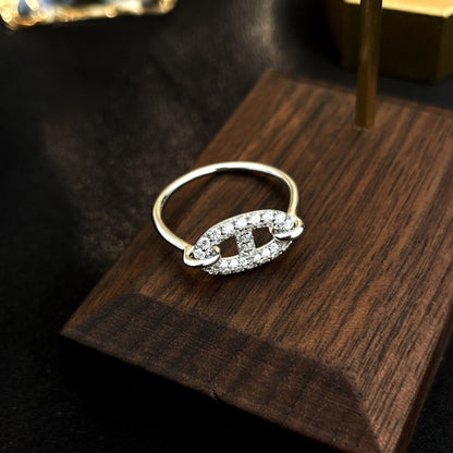 [Stellar Jewelry]RONDE SMALL SILVER DIAMOND RING