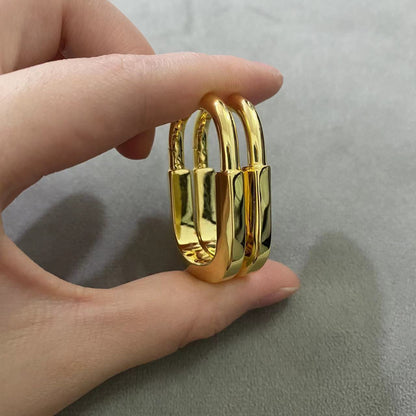 [Stellar jewels]LOCK MEDIUM EARRINGS