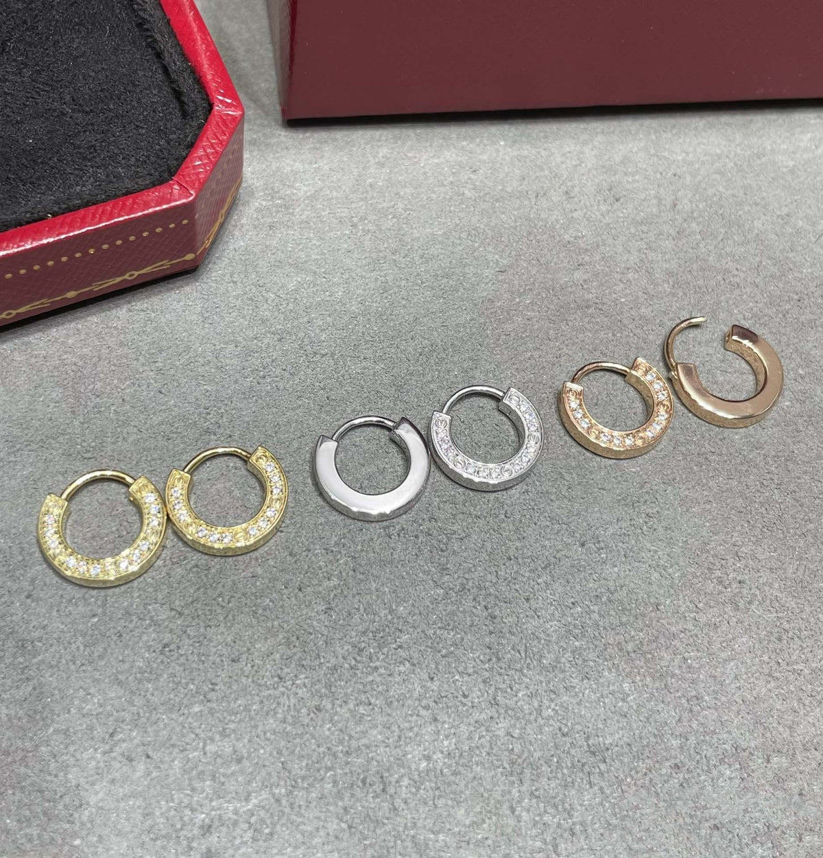 [Stellar Jewelry]LOVE DIAMOND EARRINGS