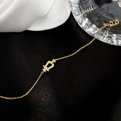 [Stellar Jewelry]FORCE 10 FULL DIAMOND BUCKLE CHAIN LINK MINI MODEL
