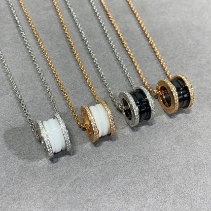 [Stellar Jewelry]ZERO 1 DIAMOND CERAMIC NECKLACE