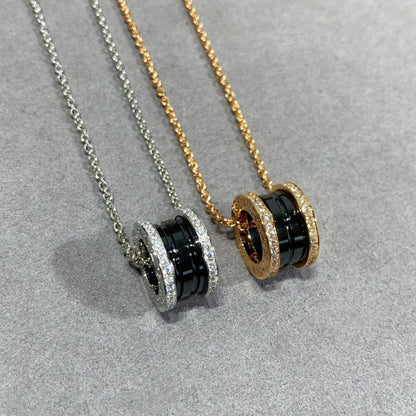 [Stellar Jewelry]ZERO 1 DIAMOND CERAMIC NECKLACE
