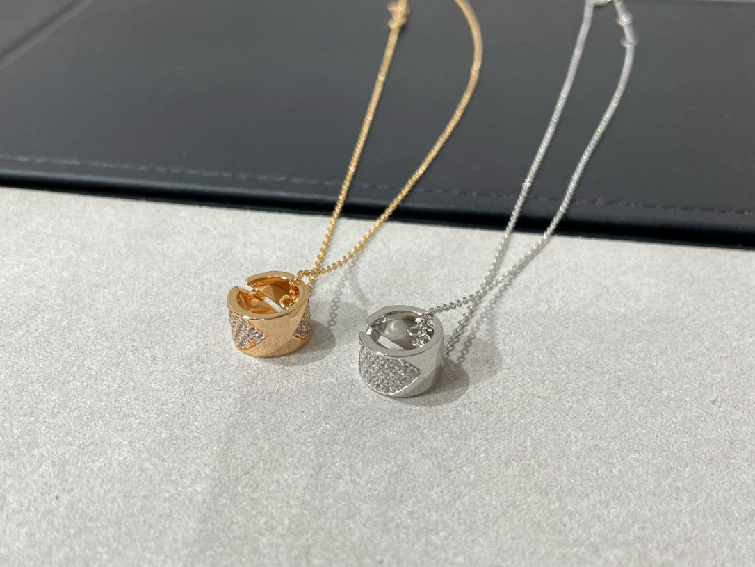 [Stellar Jewelry]LIENS EVIDENCE DIAMOND PAVED NECKLACE