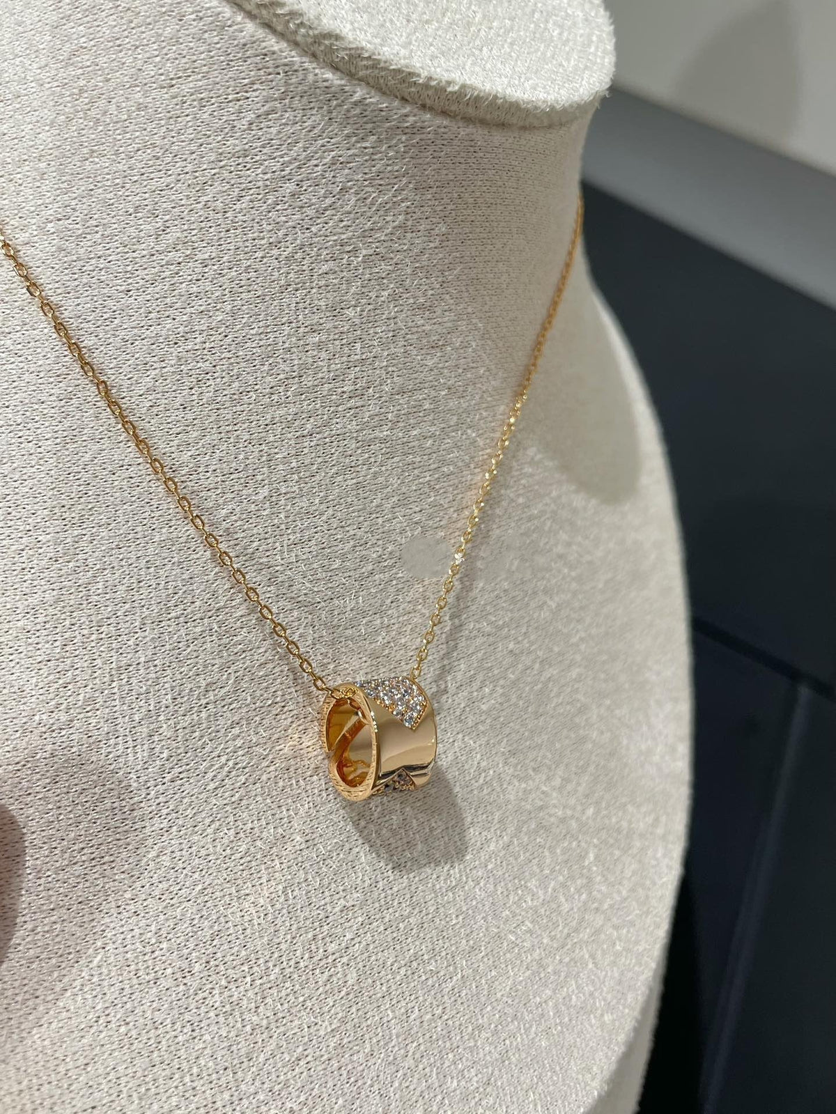 [Stellar Jewelry]LIENS EVIDENCE DIAMOND PAVED NECKLACE