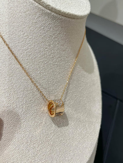 [Stellar Jewelry]LIENS EVIDENCE DIAMOND PAVED NECKLACE