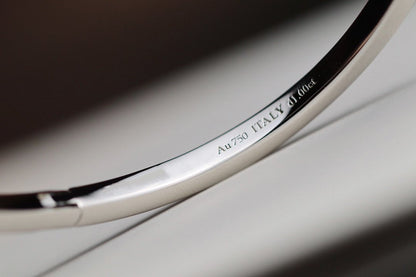 [Stellar jewels]NARROW T1 HINGED BANGLE DIAMOND SILVER