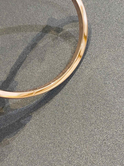 [Stellar jewels]NARROW T1 HINGED BANGLE DIAMOND PINK GOLD
