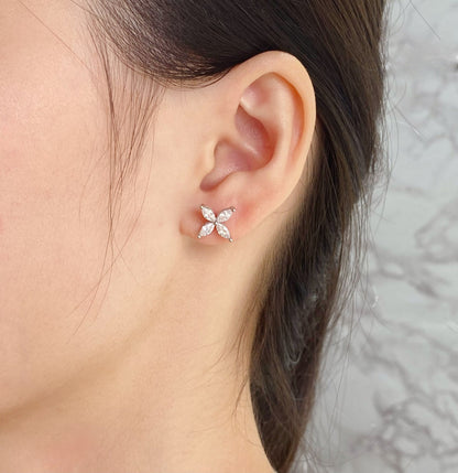 [Stellar jewels]VICTORIA SILVER DIAMOND STUD MINI EARRINGS