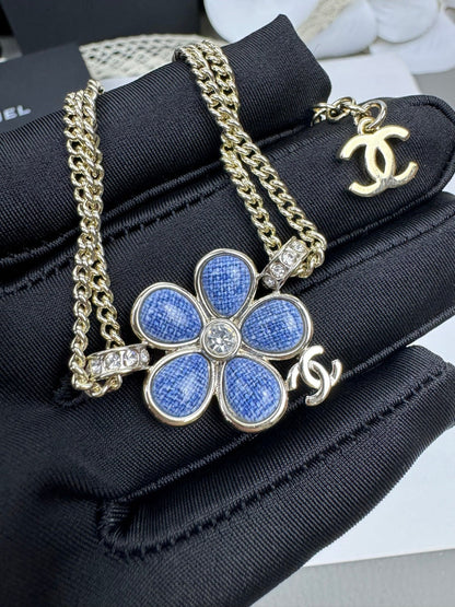 [Stellar Jewelry]VOLTE New Blue Floral Double-Layer Bracelet