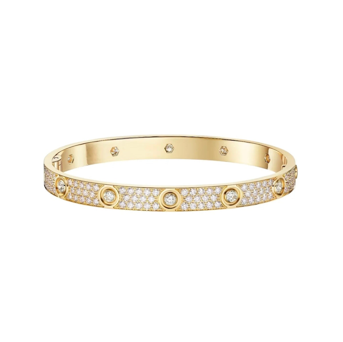 [Stellar Jewelry]LOVE BRACELET 6.1MM DIAMOND-PAVED 10 BIG DIAMONDS