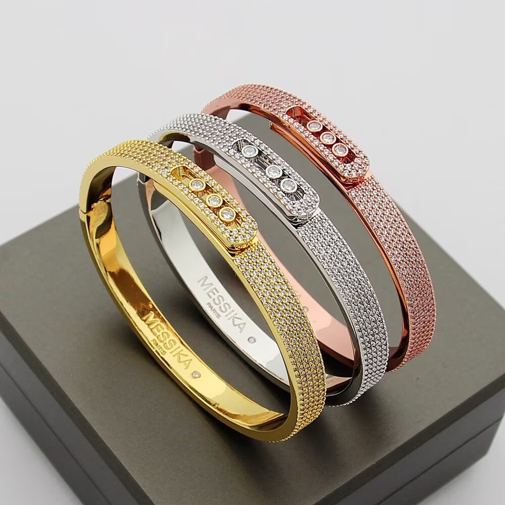 [Stellar Jewelry]Move Noa Full Pavé Diamond Bangle Bracelet