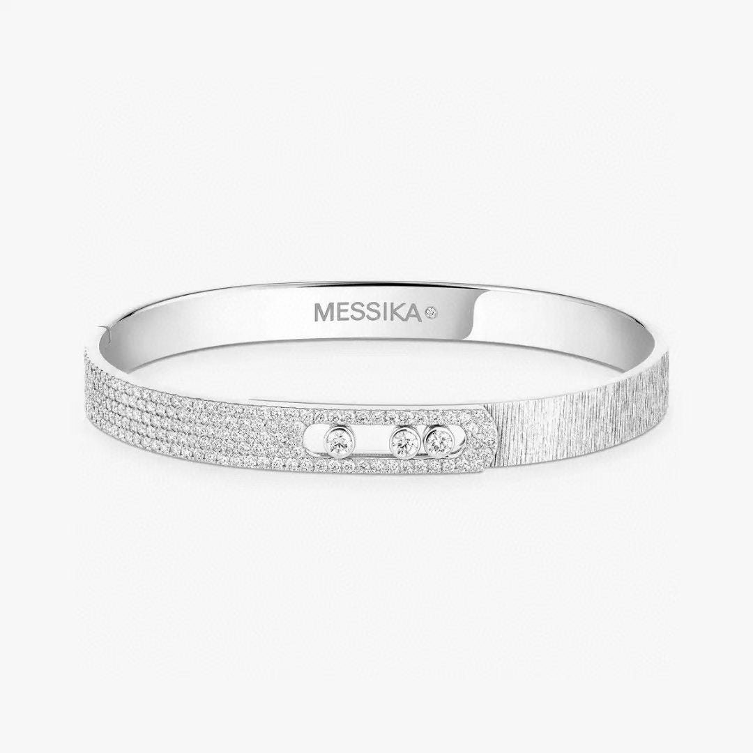 [Stellar Jewelry]2026 BRAND-NEW FROSTED BRACELET WITH DIAMONDS THREE COLORS