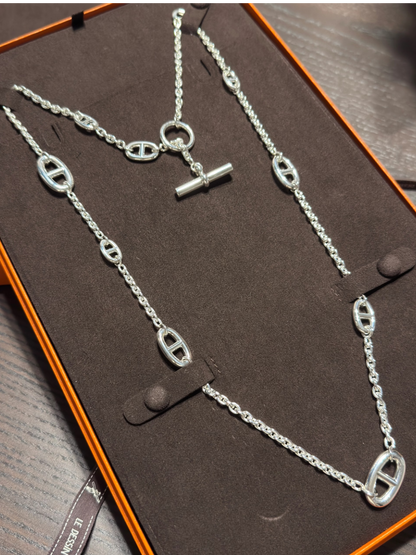 [Stellar Jewelry]Classic Silver Sweater Chain
