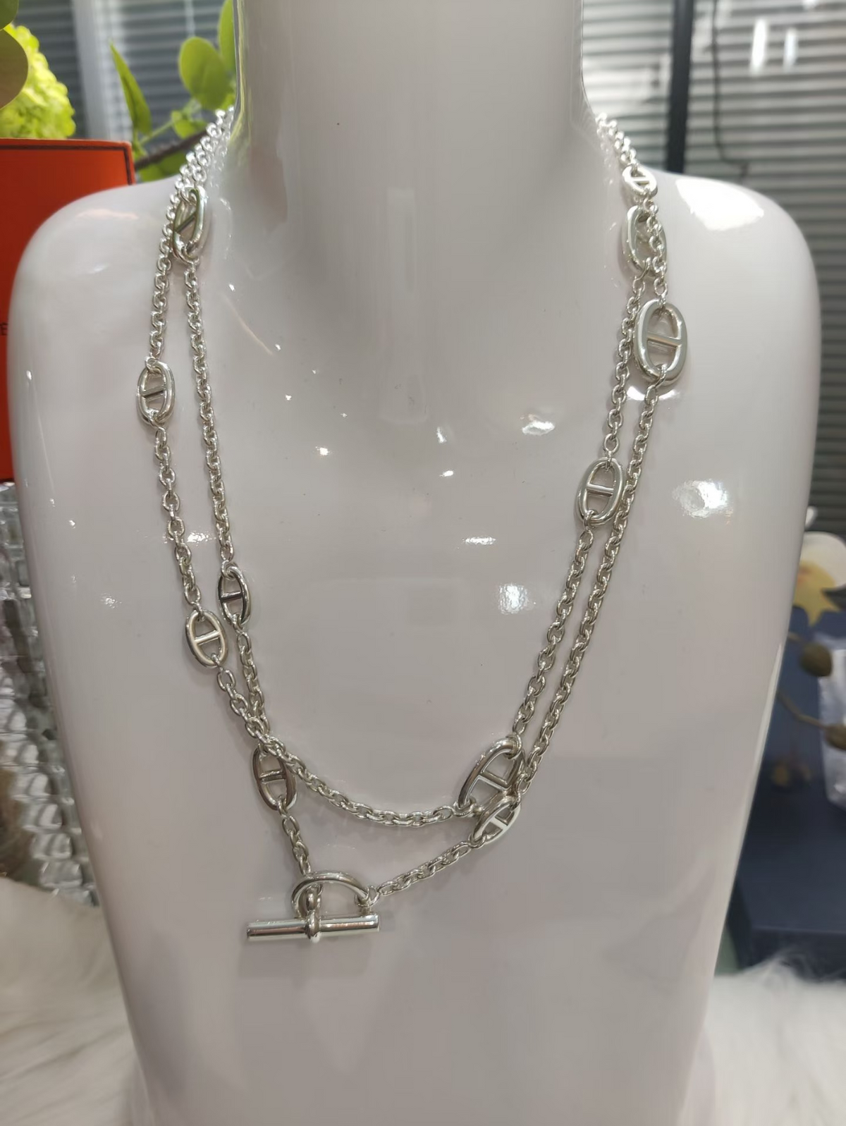 [Stellar Jewelry]Classic Silver Sweater Chain