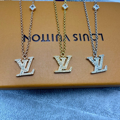 [Stellar Jewelry]FULL DIAMOND LETTER NECKLACE