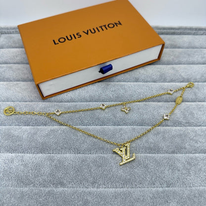 [Stellar Jewelry]FULL DIAMOND LETTER NECKLACE