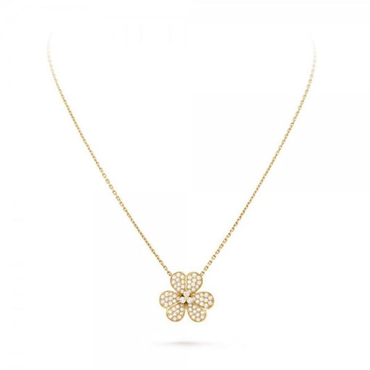 [Stellar Jewelry]FLOWER DIAMOND NECKLACE